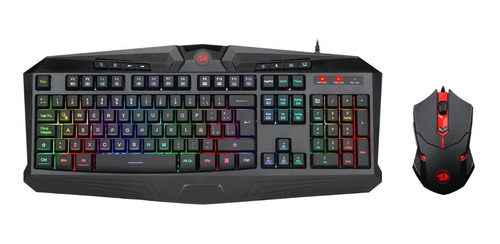 Kit Teclado Y Mouse Gamer Redragon S101-3-sp K530rgb + M601