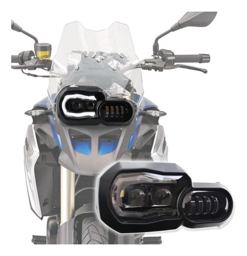 Farol Led Projetor Drl Bmw F800gs Adventure F800r F700 Gs 