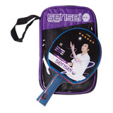 Paleta Ping Pong 6 Estrellas Sensei® + Funda - Tenis De Mesa