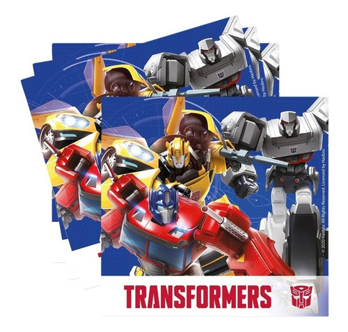 Servilletas De Papel Decoración Motivo Transformers Autobots