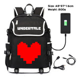 Mochila De Lona Game Undertale Sans Toriel Para Niños Y Niña