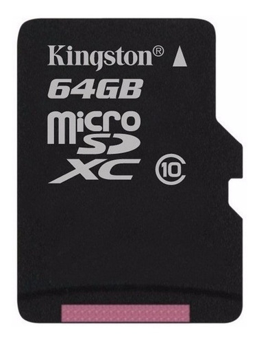 Tarjeta De Memoria Kingston Sdc10g2 Con Adaptador Sd 64gb