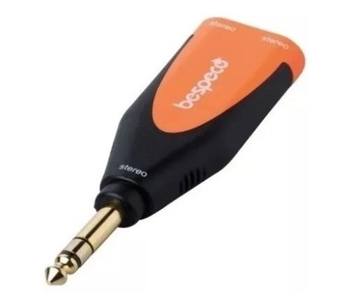 Adaptador Ficha Plug Stereo A 2 Jack Stereo Bespeco Slad180