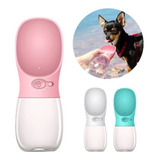 Botella De Agua Bebedero Portatil Para Perros Y Gatos Color Rosa