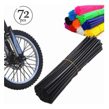 Cubre Rayos Para Rines Moto Popotes Spokes 17cm 72 Piezas