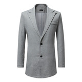 Chaqueta R Coat Formal Para Hombre, De Longitud Media, Con U