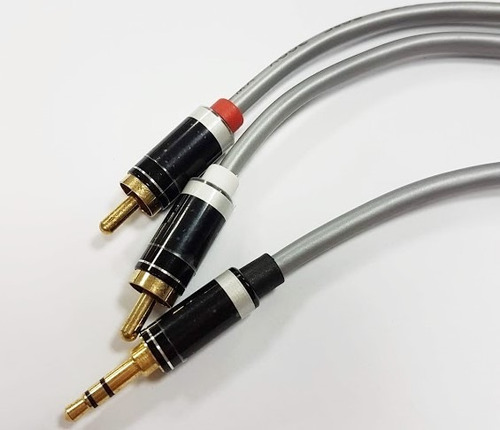 Cable Mini Plug Stereo A 2 Rca 2,5 Metros Premium Puresonic.