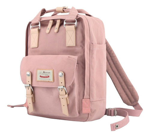 Mochila Himawari Vintage Porta Notebook 26 Colores Consulte Color Rosa Viejo Diseño De La Tela Nylon