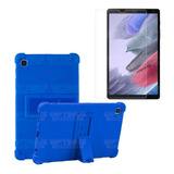 Combo Cristal Y Estuche Goma Galaxy Tab A7 Lite 8.7 T220