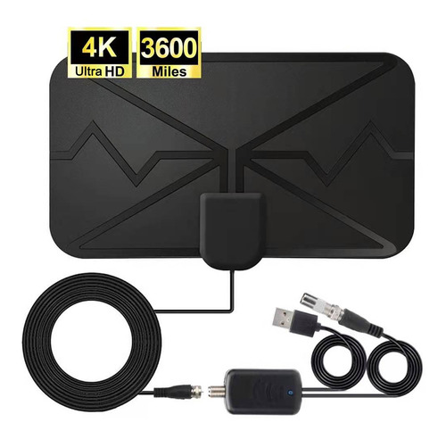 3600miles 4k Antena De Televisión Digital Interior Con Ampli