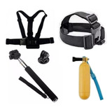 Kit P Gopro Atrio Eken Peito Bastao Flutuante Pau De Selfie