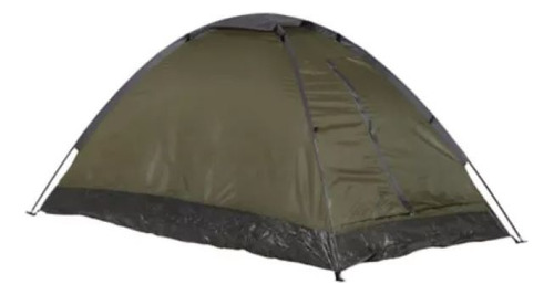 Carpa Para Camping 2 Personas Iglú Domo Nylon Verde