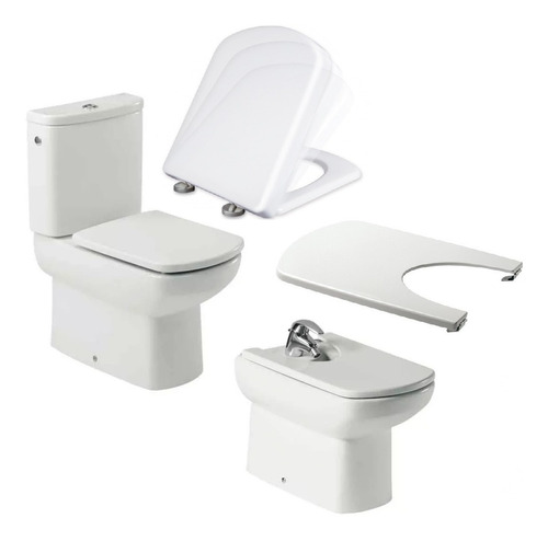 Combo Roca Dama Senso Bidet Inodoro Largo Mochila Ahora12