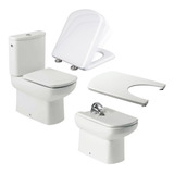 Combo Roca Dama Senso Bidet Inodoro Largo Mochila Tapas Comp