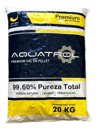 Sal En Pellet Para Filtro De Agua Suavizador 20 Kg Premiun