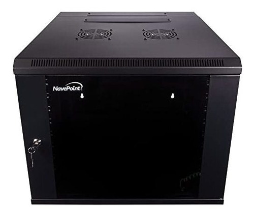 Gabinete Servidor 9u Navepoint Con Puerta De Cristal