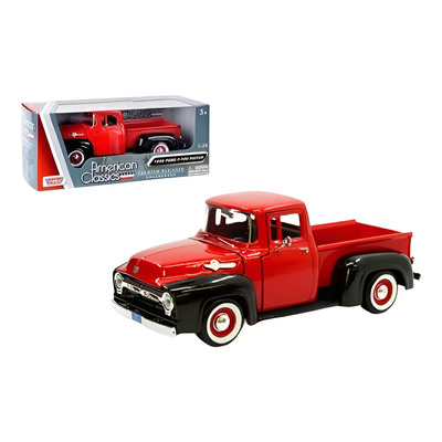 1956 Ford F-100 Pick Up Motormax Esc 1:24 Rojo | Envío gratis