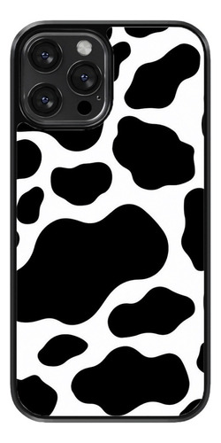 Funda Para Celular Animal Print Vaca Blanco Negro Manchas