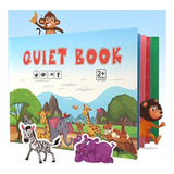 Libro Interactivo Montessori, Libro Silencioso Para Niños Color Animal