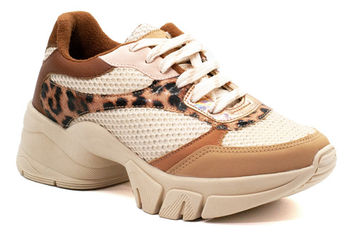 Zapatillas Mujer Sneaker Ultraliviana Plataforma Host 6950