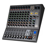 Mezcladora Gc Audio Profesional Nx800 8 Canales 99 Dsp Efect