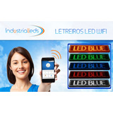 Painel Letreiro Led Digital 160x20 Externo Vermelho Wifi