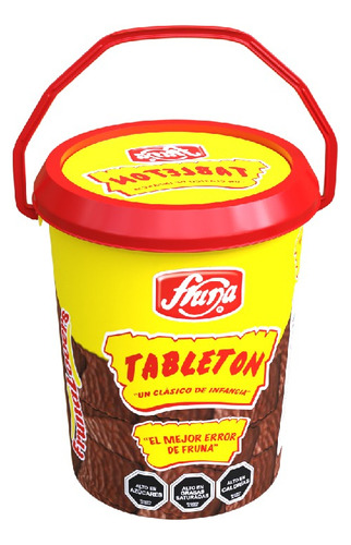 Balde De Tabletones Galletas 1.3 Kg