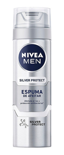 Espuma Para Afeitar Nivea Men Silver Protect 200 Ml
