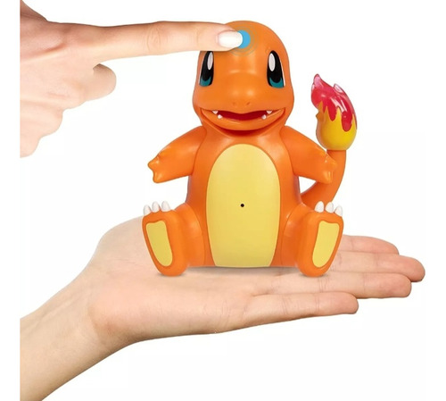 Charmander Interactivo Pokemon 10cm C/ Movimientos Y Luz 