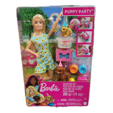 Muñeca Barbie Fiesta De Cachorros Accesorios 30 Cm Regalo