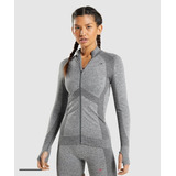 Gymshark Flex Zip Through Jacket - Charcoal Marl