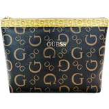 Cosmetiquera Guess Original Dama Café Caqui Grande Logo M959