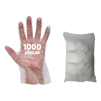 Diken 1,000 Guantes De Polietileno - Grado Alimenticio Transparente | MercadoLibre