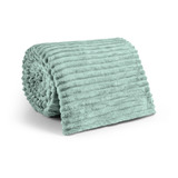 Manta Cobertor/coberta Soft Em Microfibra Canelada Solteiro 