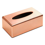 . Caja Dispensadora De Caja De Pañuelos De Oro Rosa Con 1