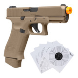 Airsoft Glock 19x Gen5 Co2 6mm Coyote Blowback Xchws P