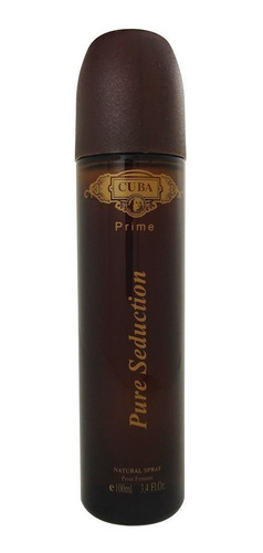 Perfume Cuba Feminino Pure Seduction Edp Prime 100ml Charuto