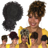 Aplique Coque Afro Puff Com Franja Cacheado + Brinde