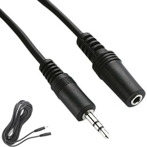 Cabo Extensão Fone De Ouvido Plug P2 Estereo - 5mts