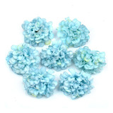 . 50pcs/lot Cabeza De Hortensia De Seda Artificial Barata .