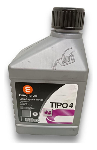 Liquido De Frenos Dot 4 Dot4 Eurorepar 500 Cc Medio Litro