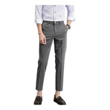 Pantalones De Traje Pantalones De Hombre Nueve Cuartos Drape