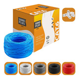 Cabo Rede 100 Mt Furukawa Cat6 Utp 24awg Azul + 30 Conector