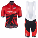 Uniforme Ciclismo Focus Xc Jersey + Short Bib, Bici Ruta Mtb