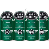 Kit 04 Desodorante Tres Marchand Classic 100ml