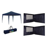 Kit Gazebo X-flex Dobrável+04 Paredes Oxford Tenda Praia Mor