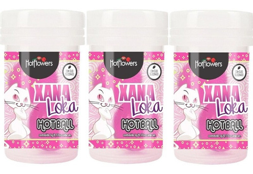 Bolinhas Explosivas Hot Ball Xana Loka Hot Flowers Lubrifica