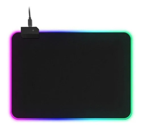 Mouse Pad Rgb Gamer Usb Luz Led 35x25 Retroiluminado Yt-2535