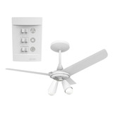 Ventilador Teto Aliseu Dunni Branco 3 Pás Silencioso