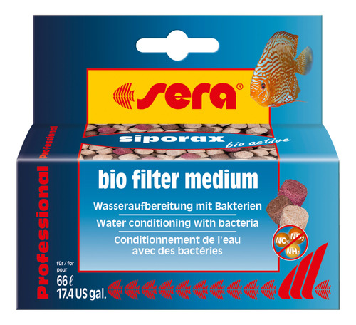 Sera Siporax Bio Active 35g Mídia Biológica Filtro Aquário